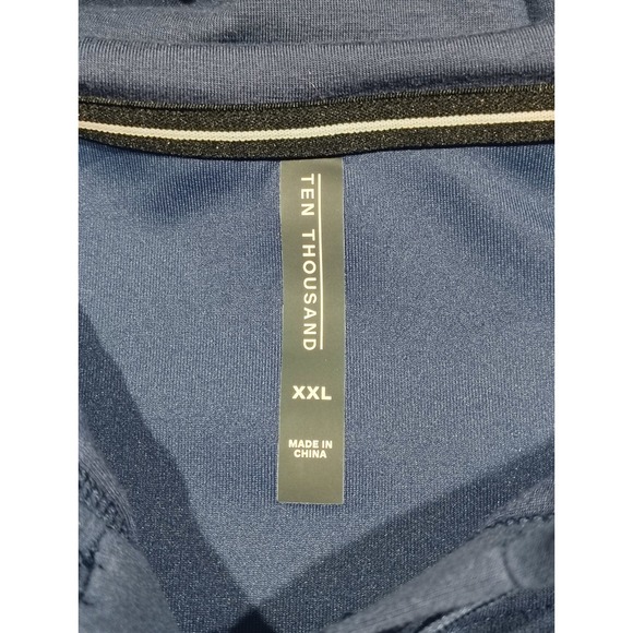 Ten Thousand Midweight Tech Hoodie Pullover Performance XXL Blue TTKT015 - Picture 4 of 8